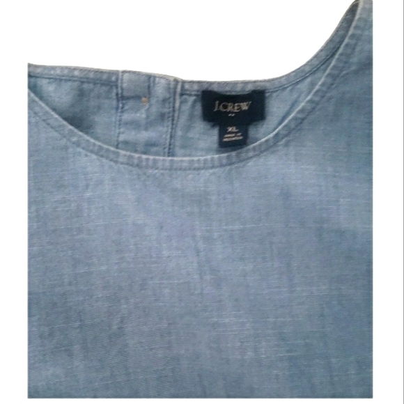 NWOT J.Crew Chambray Tank Top Womens Xl - Picture 3 of 5